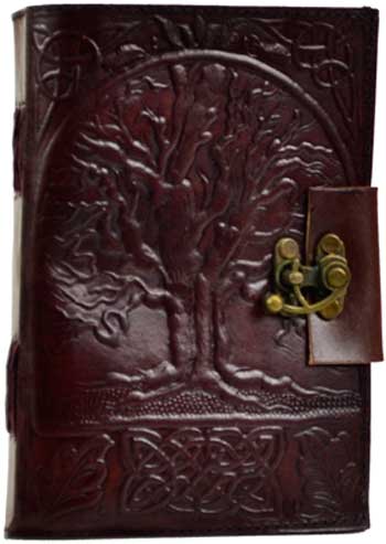 Tree of Life leather w/ latch (image for) Tree of Life leather w/ latch
