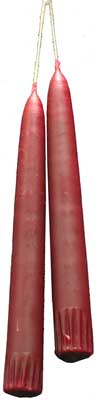 (image for) 7" Dark Red taper pair