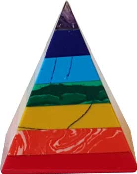25-30mm 7 Chakra pyramid (image for) 25-30mm 7 Chakra pyramid