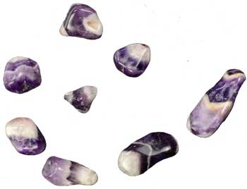 1 Lb Chevron Amethyst tumbled (image for) 1 Lb Chevron Amethyst tumbled