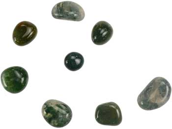 1 Lb Moss Agate tumbled (image for) 1 Lb Moss Agate tumbled
