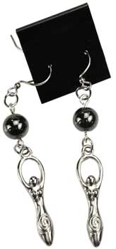 Hematite Goddess earrings (image for) Hematite Goddess earrings
