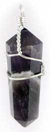 Amethyst Wire Wrapped pencil (image for) Amethyst Wire Wrapped pencil