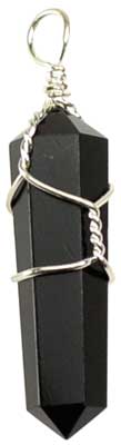(image for) Black Obsidian Wire Wrapped