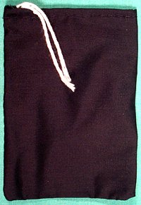 (image for) Black Cotton Bag 3"x4"