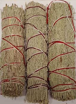 Blue Sage smudge 3pk 4" (image for) Blue Sage smudge 3pk 4"